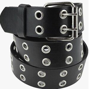 NWOT Belle Donne Leather Double Grommet Women's Belt - XL